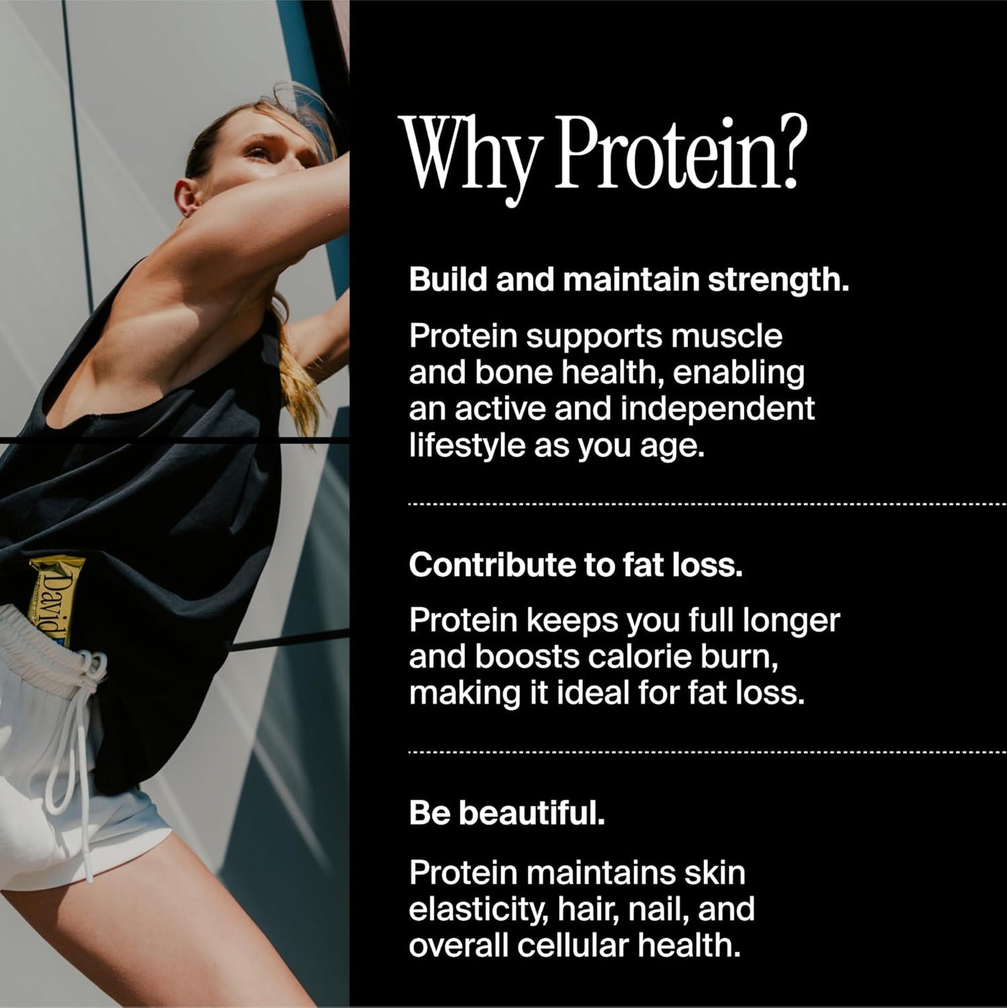 π High Protein Bars No Sugar - Sugar Free Protein Bars, Low Carb, Gluten Free - 28g of Protein, 150 Calories - David Bar On-The-Go Snack , Pack of 12